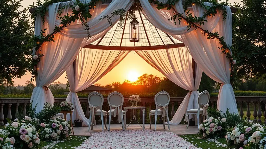 elegant outdoor wedding decor