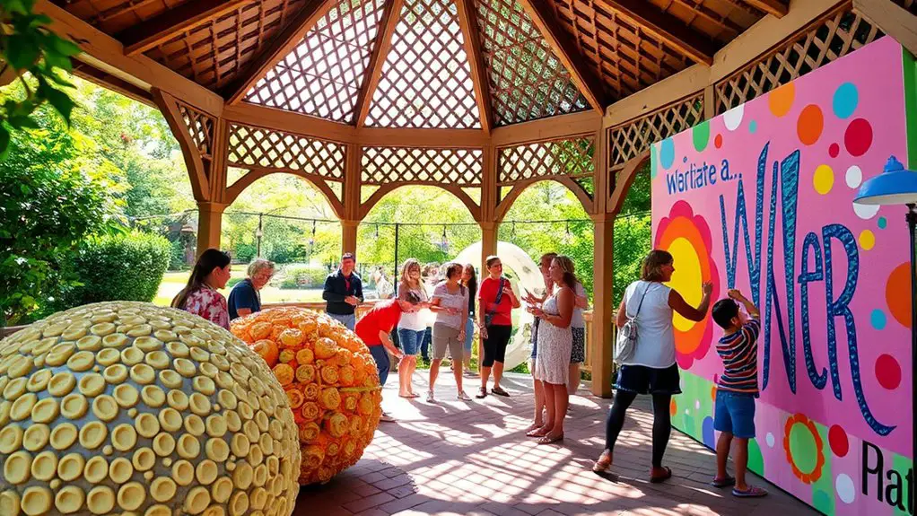 engaging art for gazebo