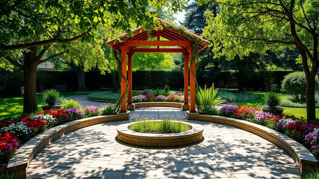 enhancing gazebo with hardscape