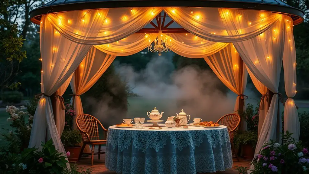 fairy tale gazebo gathering