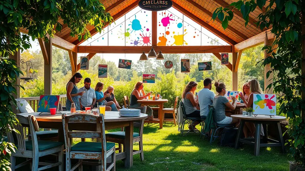 furniture painting workshop gazebo