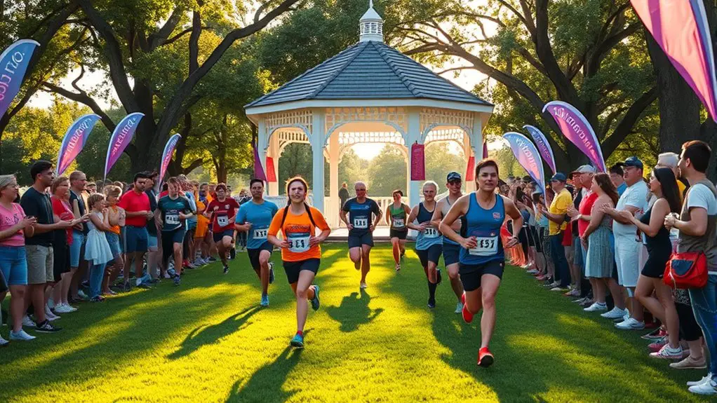 gazebo 5k run event