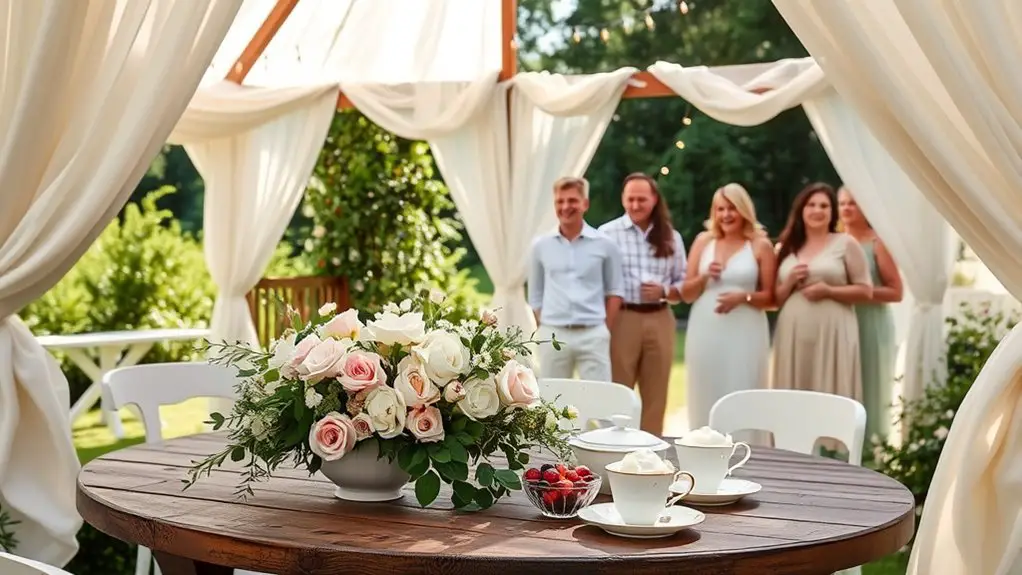 gazebo baby shower brunch