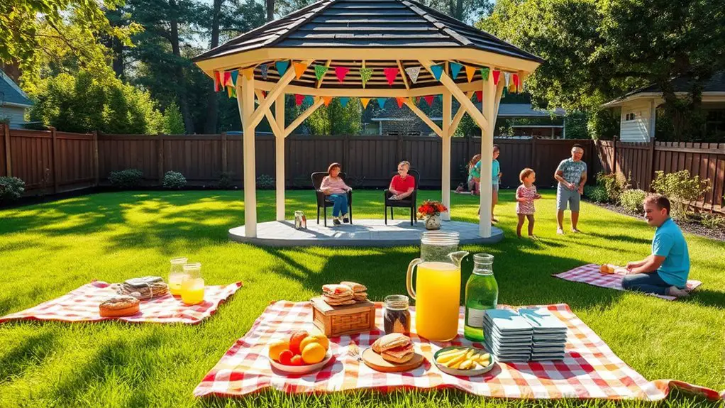 gazebo family fun setup