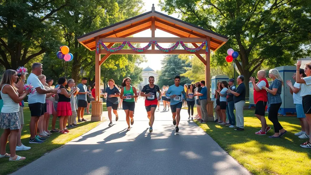 gazebo finish line race