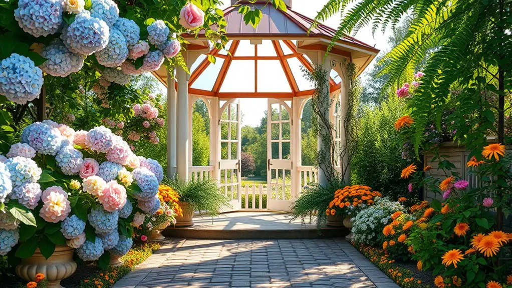gazebo landscaping plant ideas