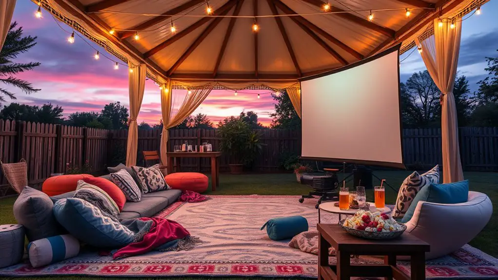 gazebo movie marathon setup