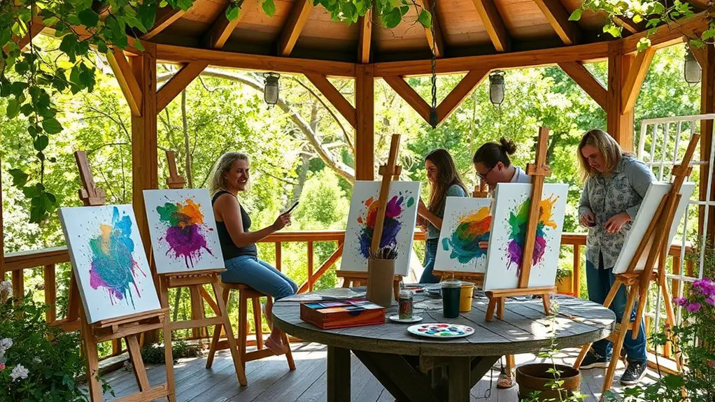 gazebo painting workshop event