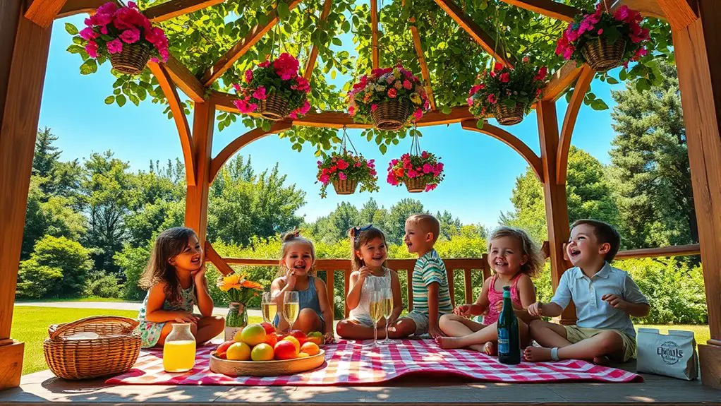 gazebo summer activities ideas