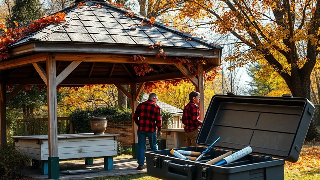 gazebo upkeep throughout seasons