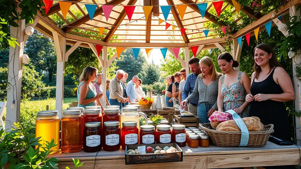 homemade goods market gazebo