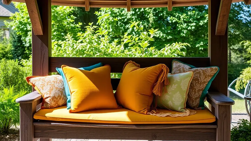 ideal gazebo seating materials