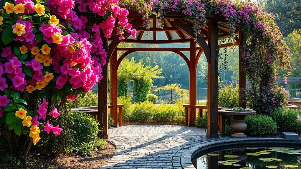 integrate gazebo into landscaping
