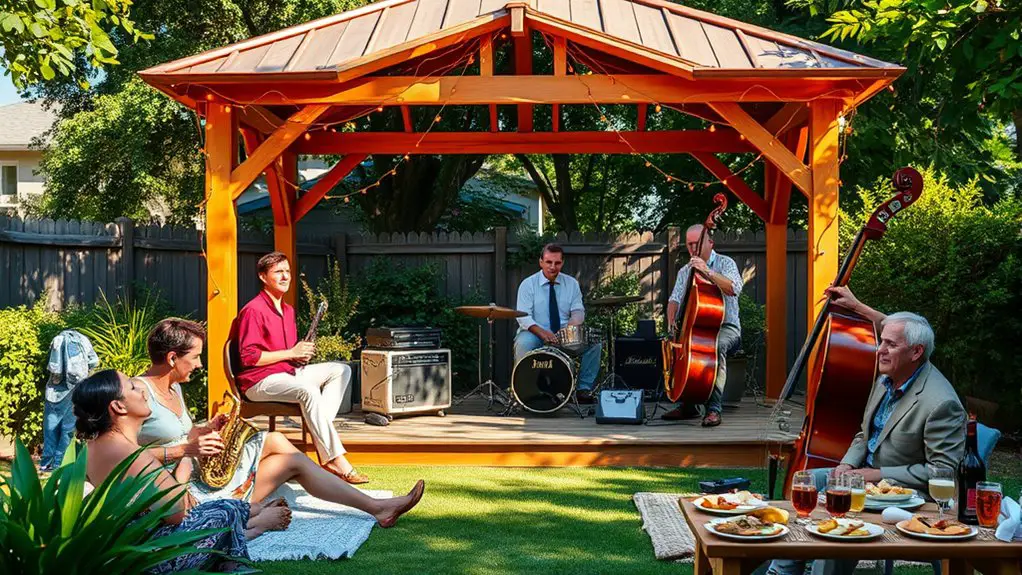 jazz festival gazebo organization