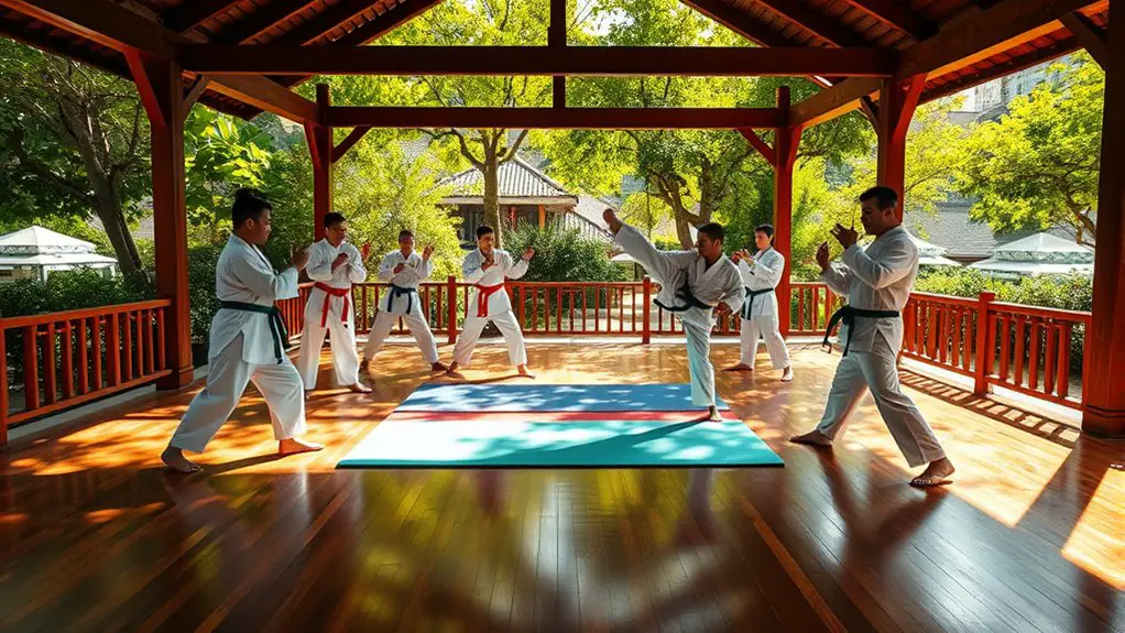 martial arts gazebo training