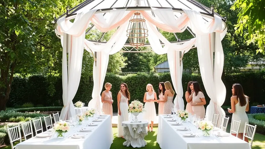 outdoor bridal shower gazebo