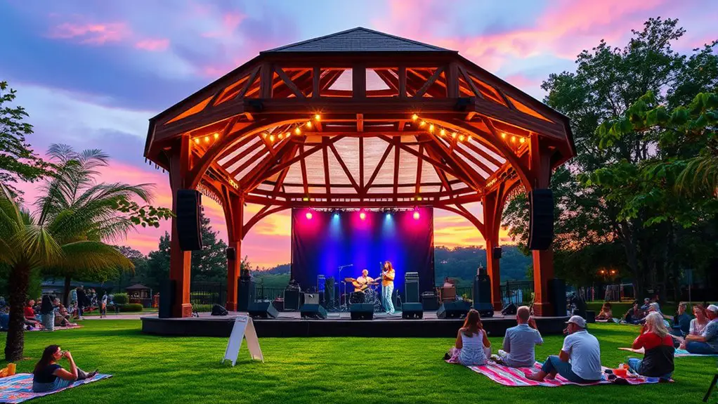 outdoor concert gazebo designs