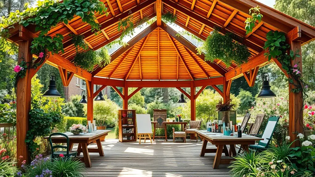 outdoor workshop gazebo designs