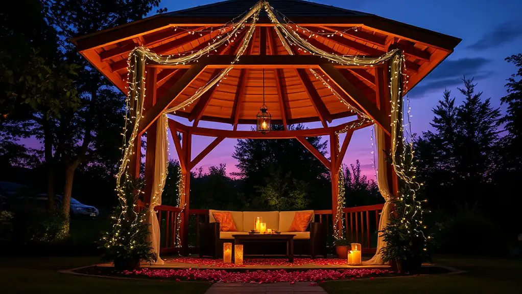 romantic gazebo lighting ideas