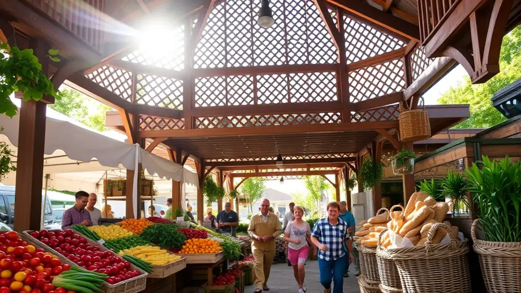 seasonal farmers market gazebo