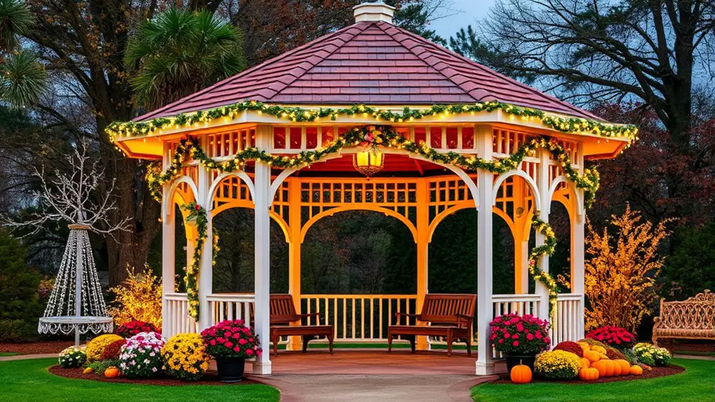 seasonal gazebo decoration ideas