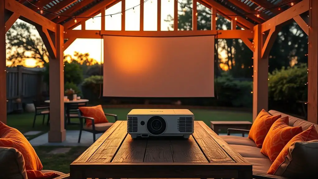 selecting outdoor movie projector