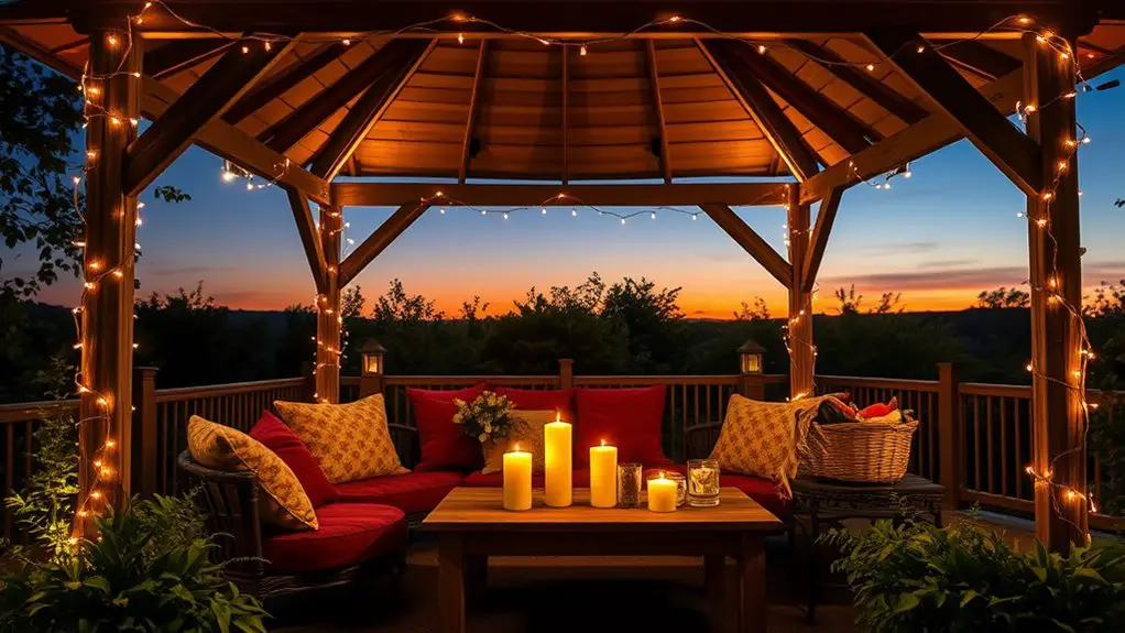 storytelling ambiance in gazebo