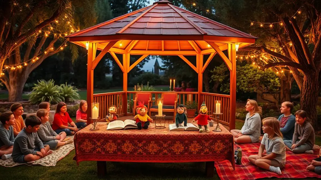 storytelling event gazebo planning