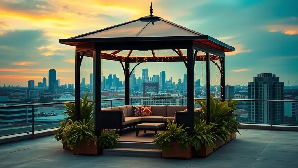 urban rooftop gazebo styles