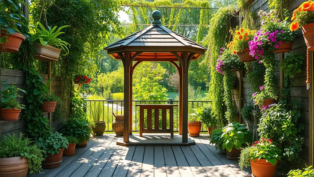 vertical gardens for gazebos