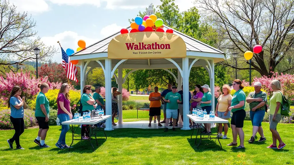 walkathon event gazebo planning