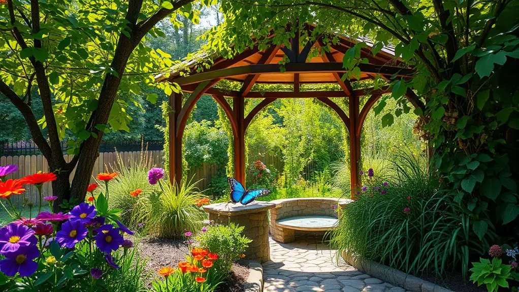 wildlife friendly gazebo garden design