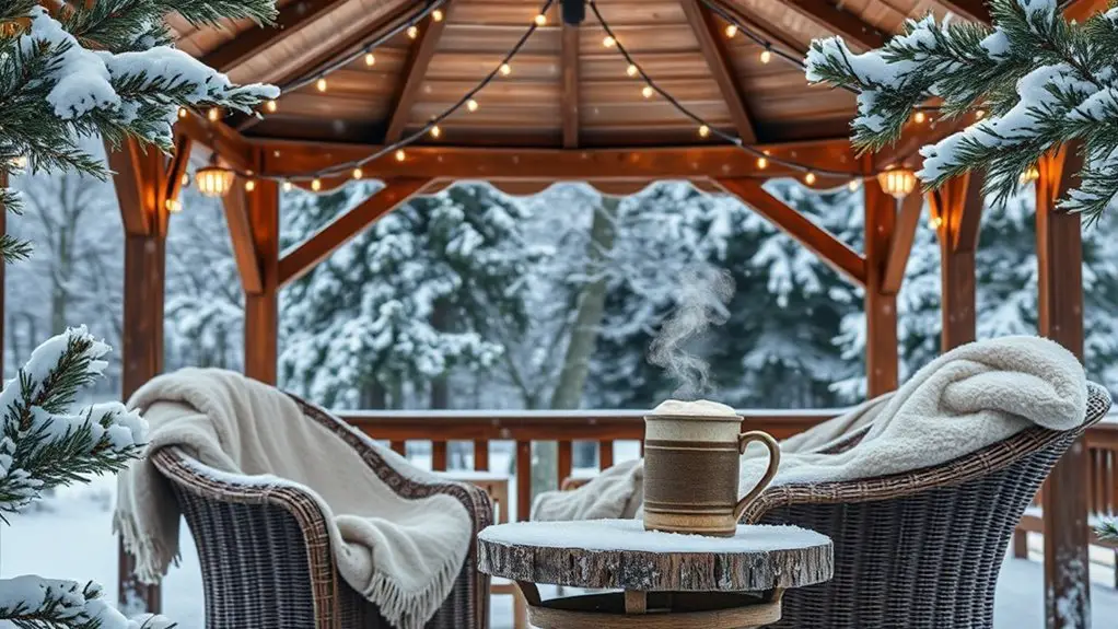 winter gazebo usage tips