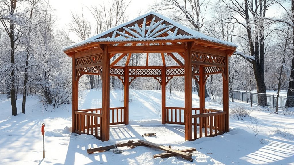 affordable winter gazebo plans