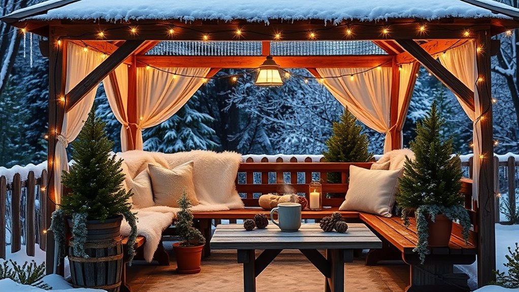 affordable winter gazebo update