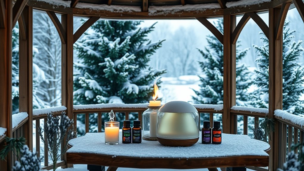 aromatherapy enhances winter ambiance
