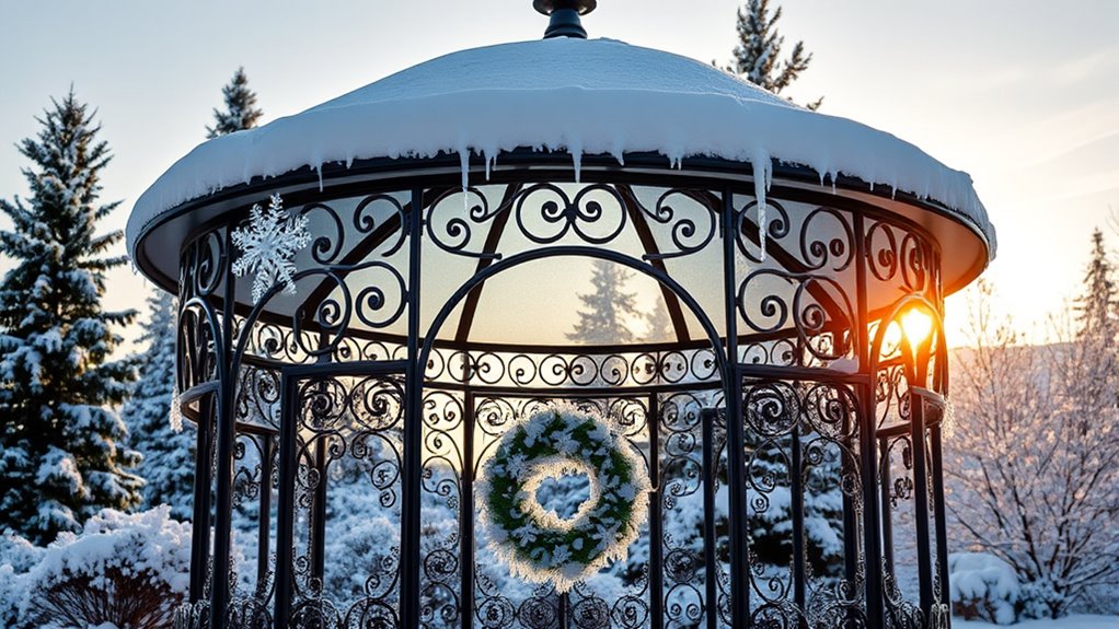 build a winter gazebo