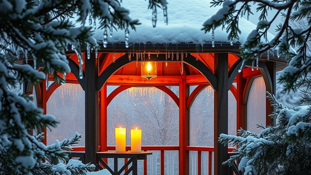 candle safety in gazebo