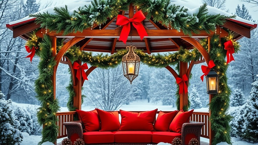 christmas gazebo decoration ideas