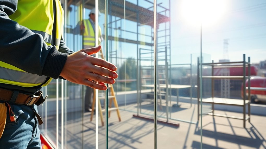 clear acrylic panel installation