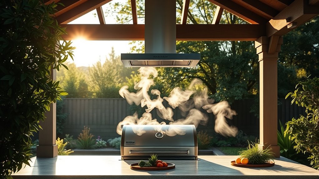 cooking gazebo smoke management