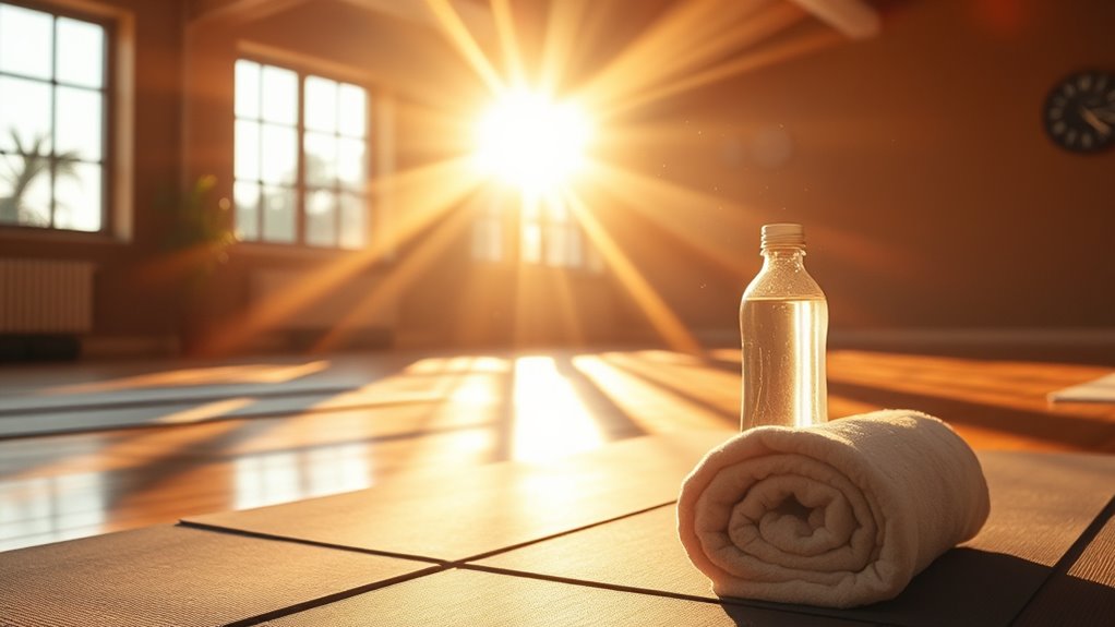 cozy atmosphere for workouts