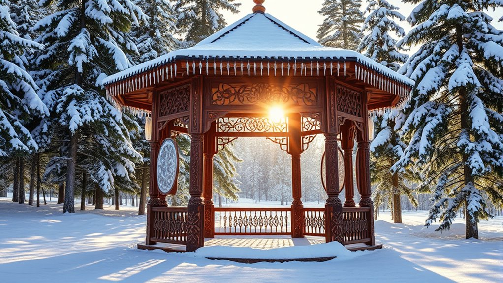 cozy siberian winter retreat