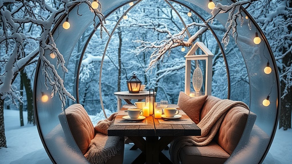 cozy winter dining experience