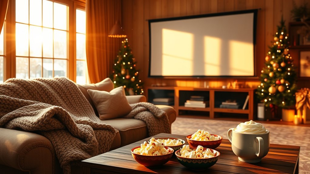 cozy winter family movie night