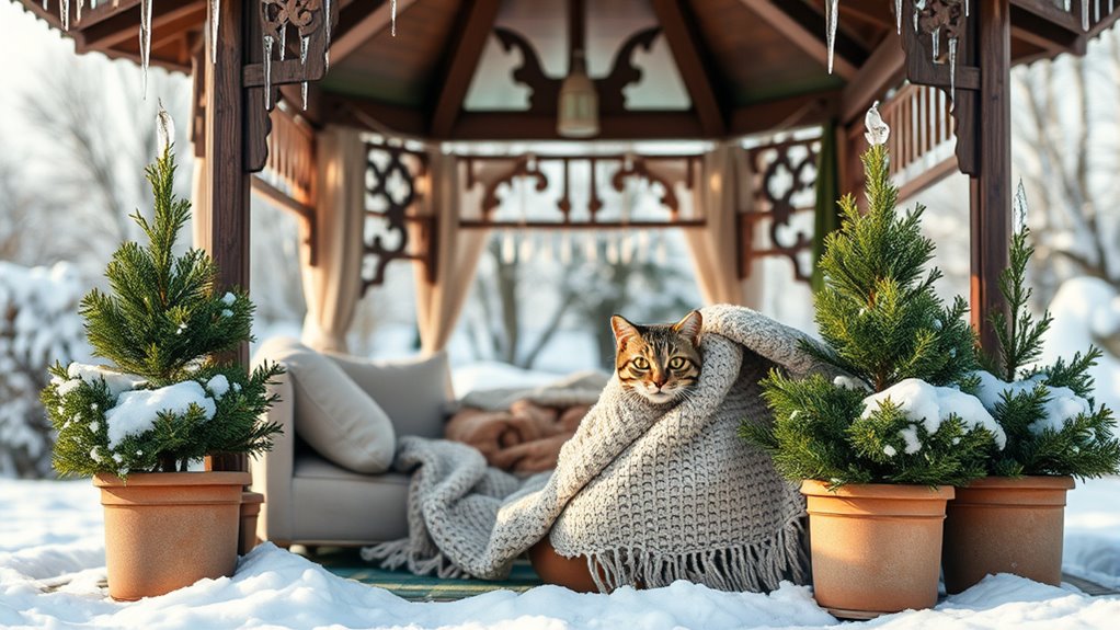 cozy winter gazebo design