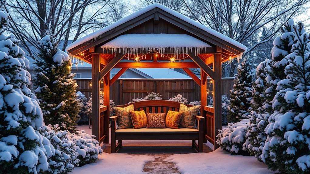 cozy winter gazebo designs