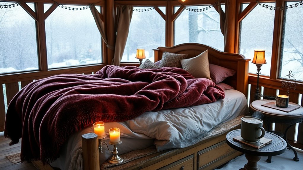 cozy winter gazebo warmth