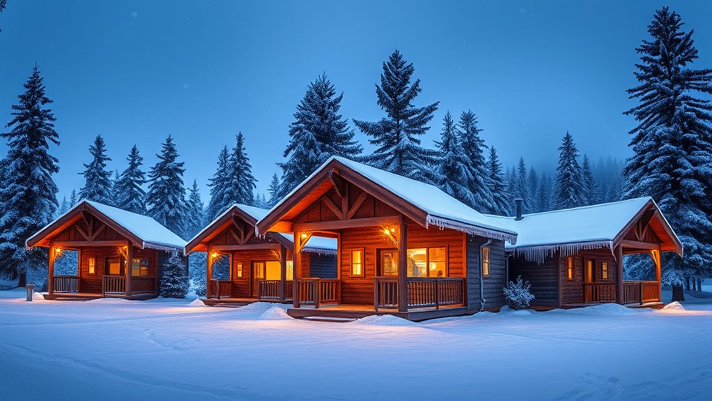cozy winter getaway cabins