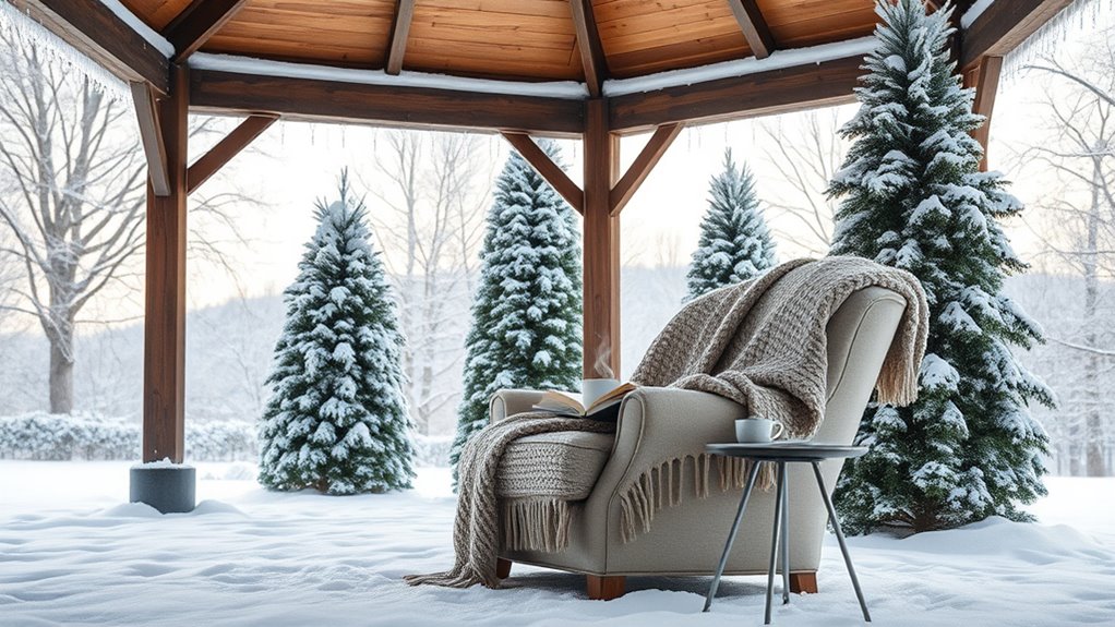 cozy winter reading nook